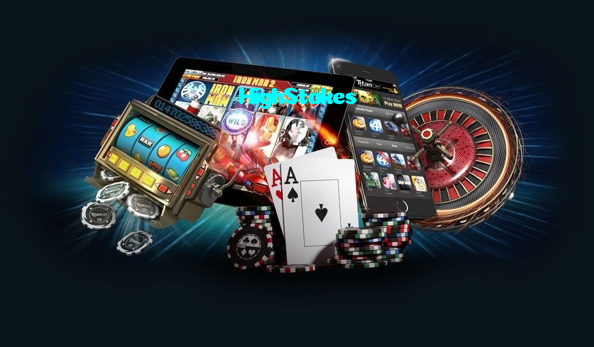 HighStakes casino presented on mobile device in Pakistan with slots and live games